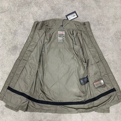 Prada Spring Autumn Khaki Polyester Men's Jacket