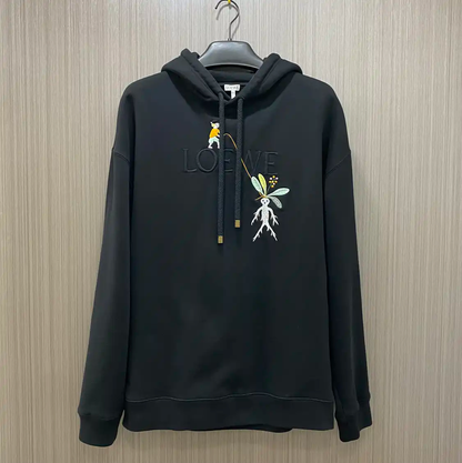Loewe Black Cotton Men's Hoodie 0089