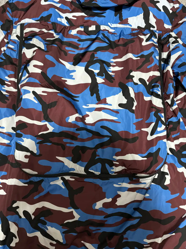 Prada Color Block Logo Men's Raincoat