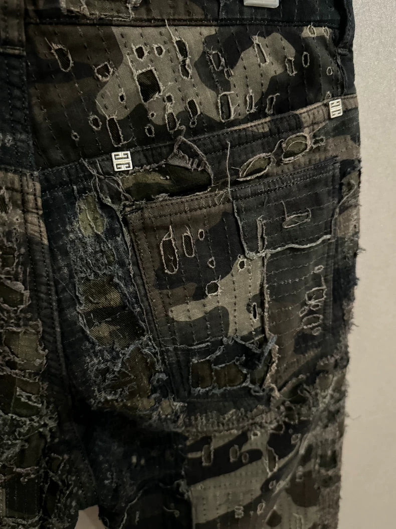 Givenchy Boro Patchwork Denim Jeans