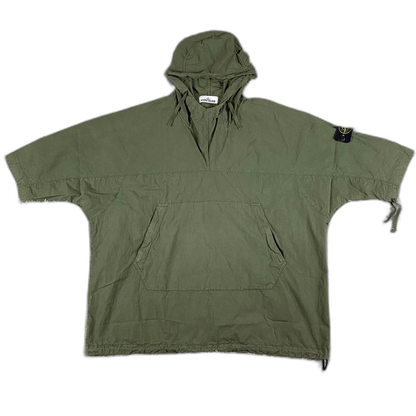 Stone Island Green Half-Sleeve Hooded Jacket