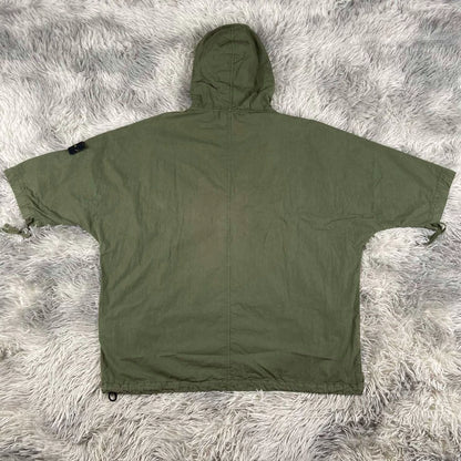 Stone Island Green Half-Sleeve Hooded Jacket