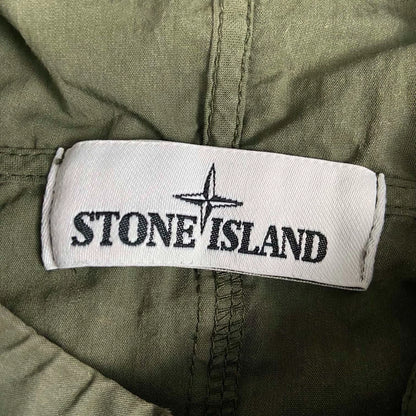 Stone Island Green Half-Sleeve Hooded Jacket
