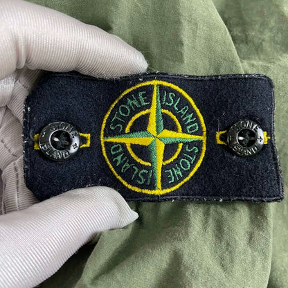 Stone Island Green Half-Sleeve Hooded Jacket