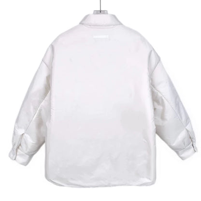 Prada White Triangle Collar Jacket