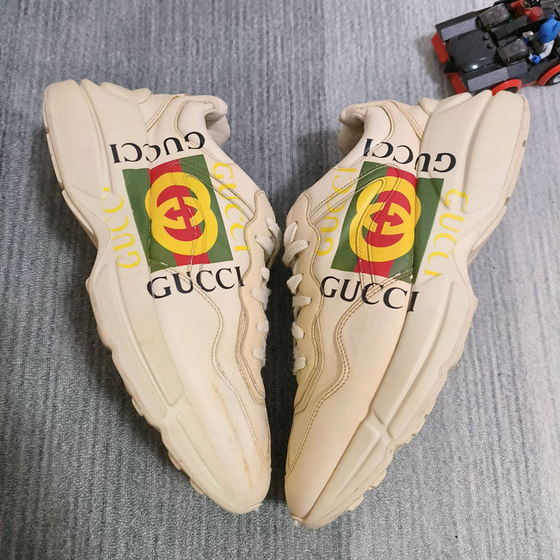 Gucci Rhyton Logo Classic Low-Top Sneakers 0079