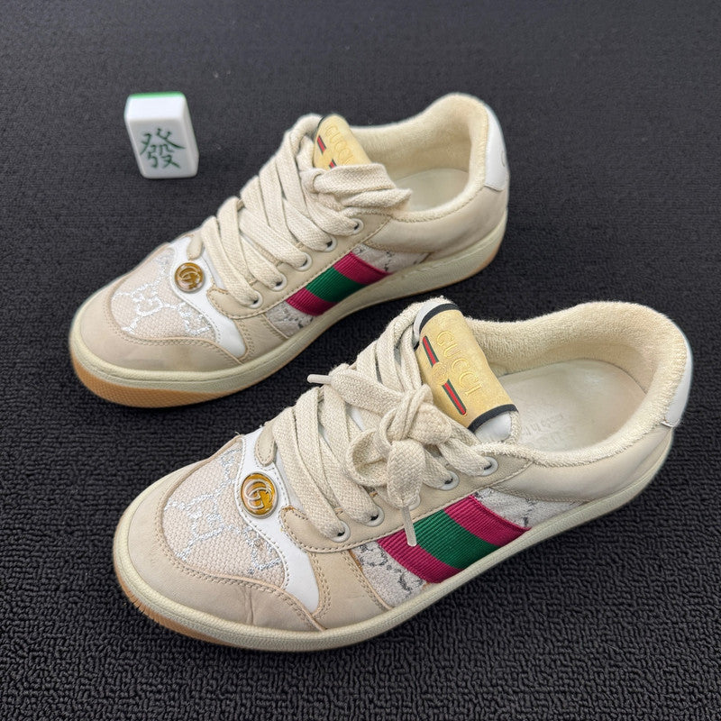 Gucci Beige Low-Top Kids' Sneakers 0079