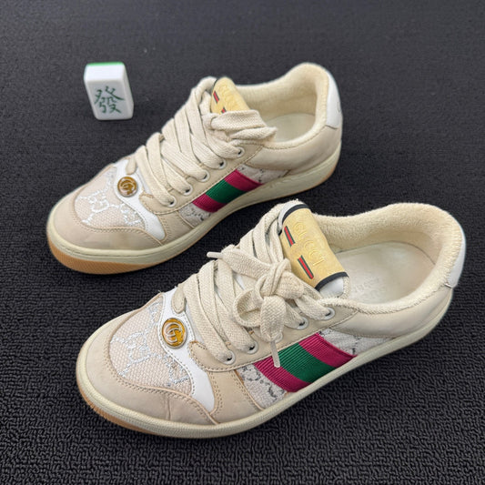 Gucci Beige Low-Top Kids' Sneakers 0079