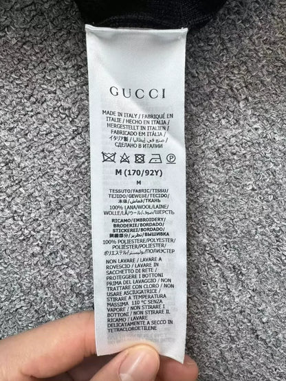 Gucci Black and White Knit Cardigan