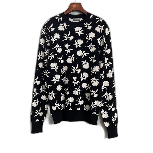 Dior Camellia Wool Knit Sweater