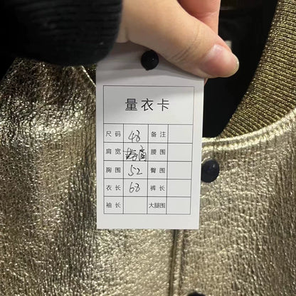 Saint Laurent Black Baseball Jacket with Print