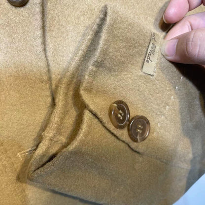 Stylish Vintage Long Camel Coat