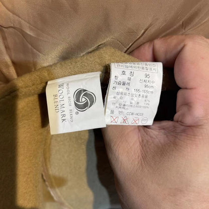 Stylish Vintage Long Camel Coat