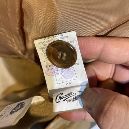 Stylish Vintage Long Camel Coat