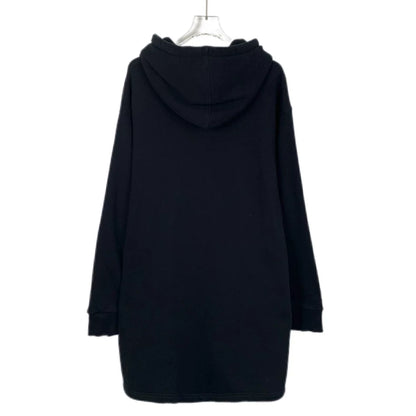 Gucci Black Logo Print Long Hoodie