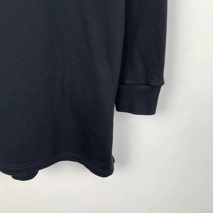 Gucci Black Logo Print Long Hoodie