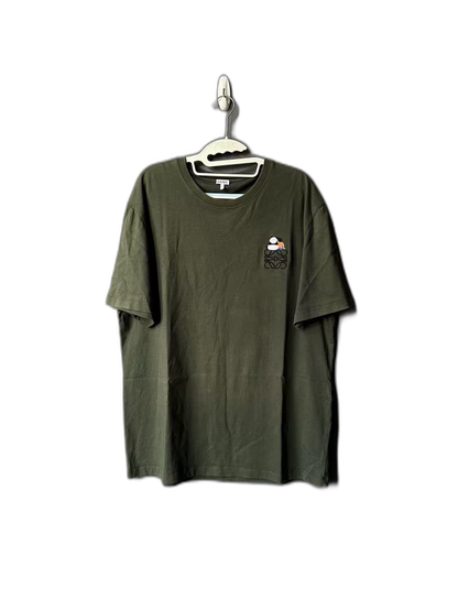 Loewe Panda Embroidery Short Sleeve T-Shirt