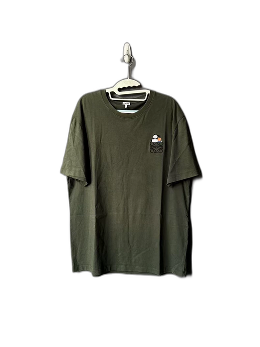 Loewe Panda Embroidery Short Sleeve T-Shirt