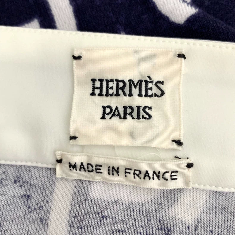 Hermes Colorful Printed Knit Skirt