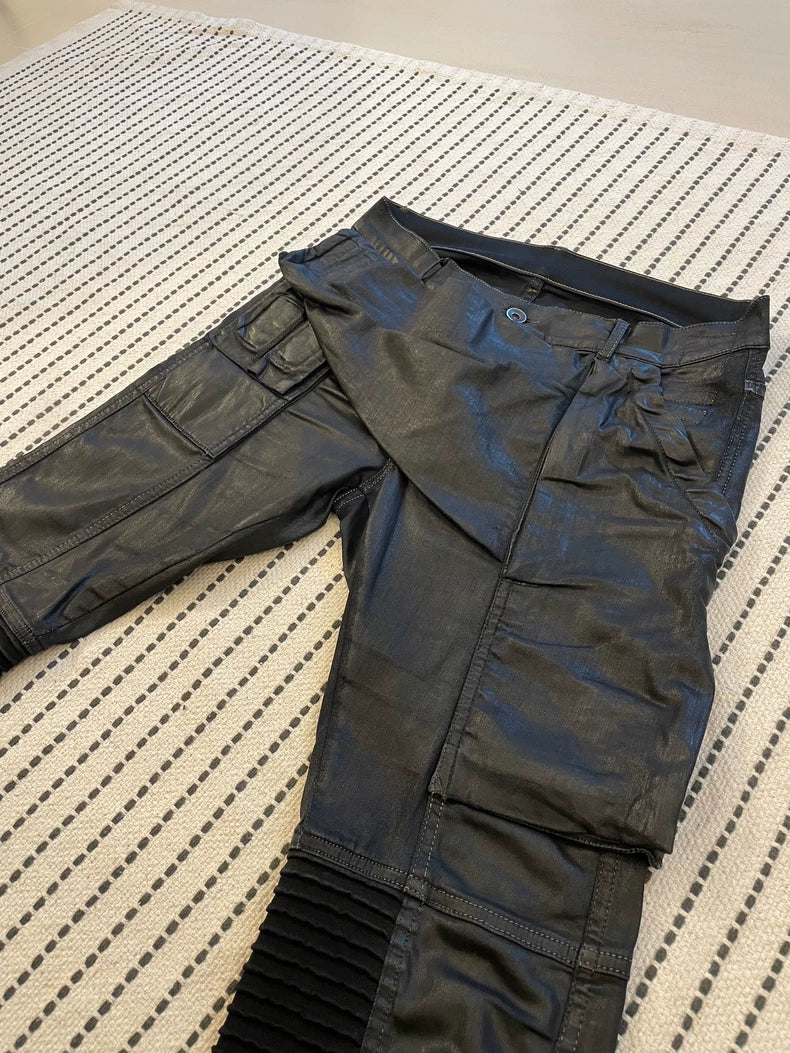 Rick Owens 2016 Biker Waxed Jeans