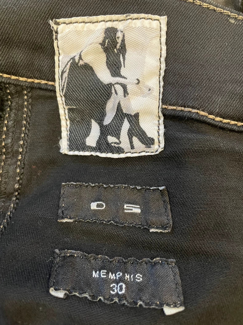 Rick Owens 2016 Biker Waxed Jeans