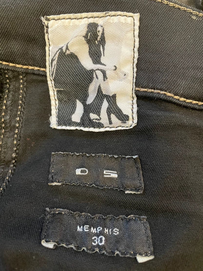 Rick Owens 2016 Biker Waxed Jeans