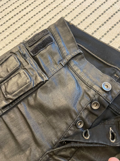 Rick Owens 2016 Biker Waxed Jeans