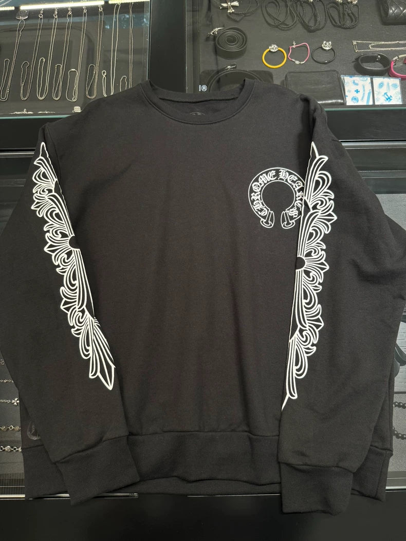 Chrome Hearts Black Printed Sweatshirt-yf