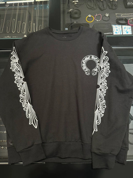 Chrome Hearts Black Printed Sweatshirt-yf