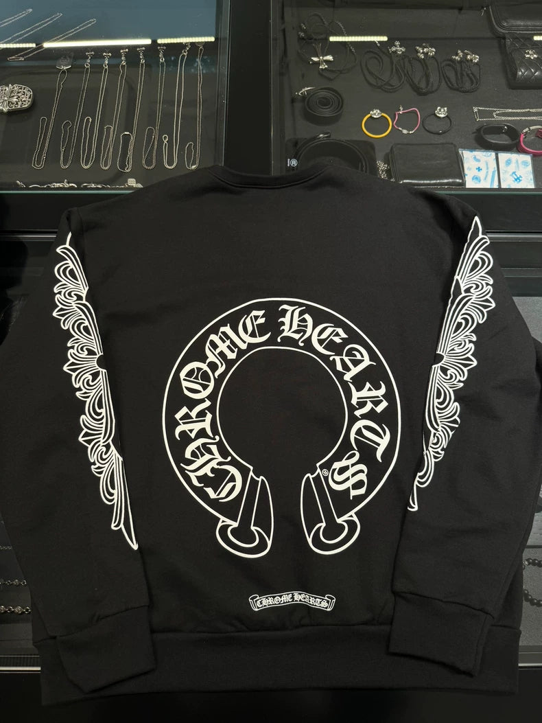 Chrome Hearts Black Printed Sweatshirt-yf