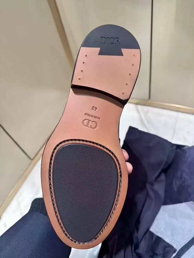 Dior Leather Loafers for Men-zp