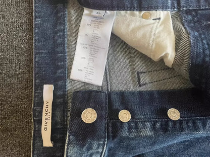 Givenchy Side Stripe Logo Denim Jeans-yf