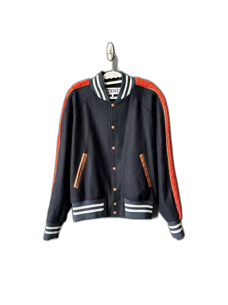 Loewe Baseball Jacket with Red Detailing