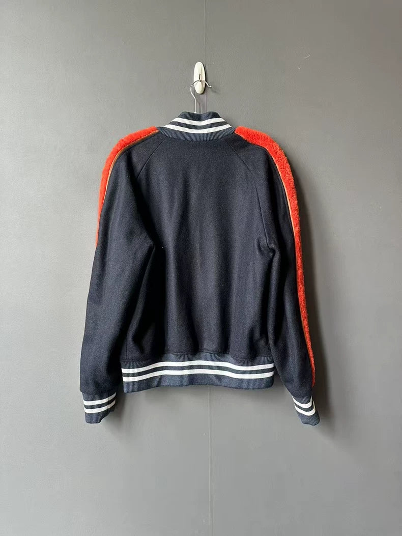 Loewe Baseball Jacket with Red Detailing