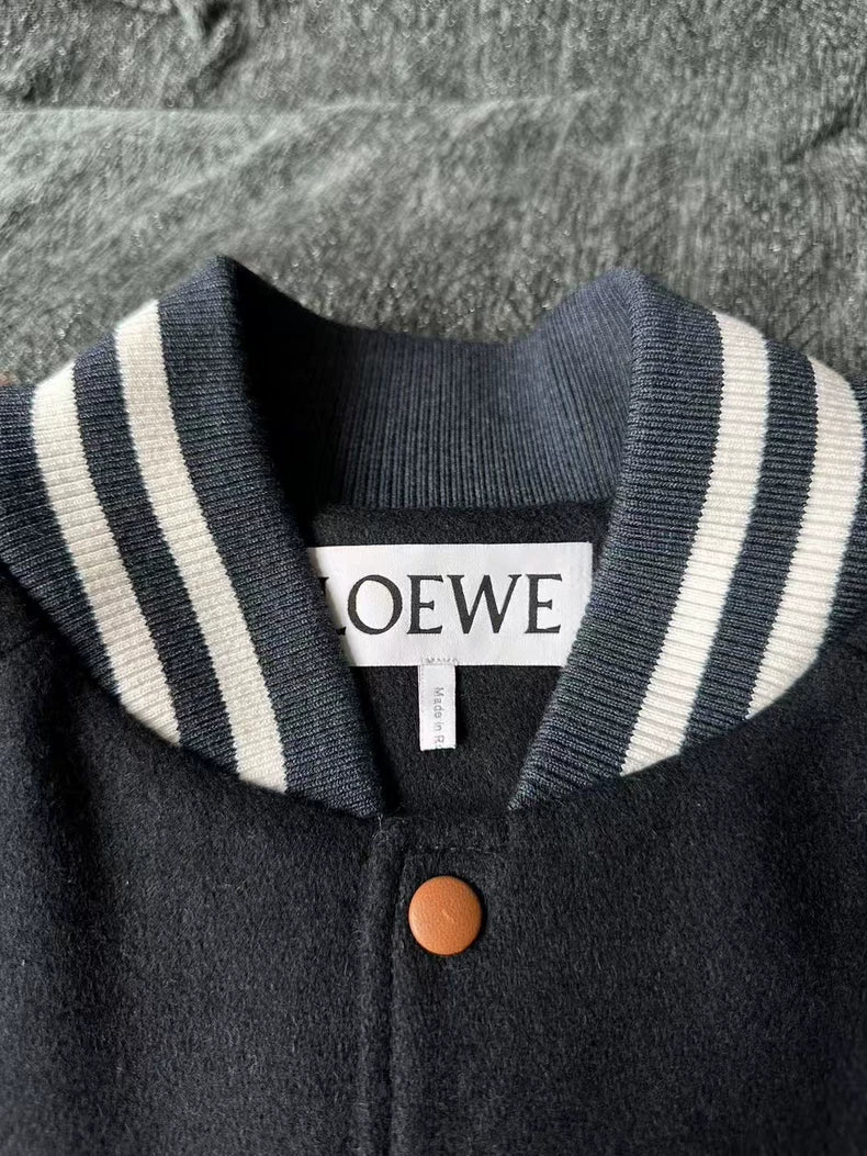 Loewe Baseball Jacket with Red Detailing