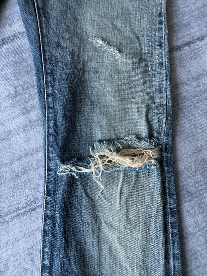Saint Laurent 16SS Runway Distressed Jeans-yf
