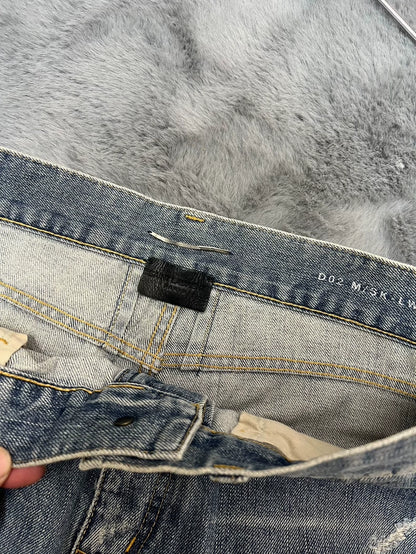 Saint Laurent Distressed Blue Denim Pants