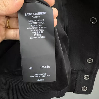 Saint Laurent Colorblock Baseball Jacket
