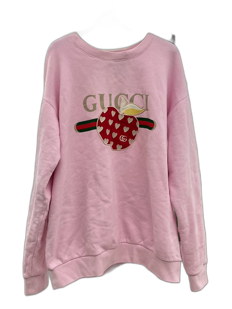 Pink Gucci Strawberry Sweatshirt for Men