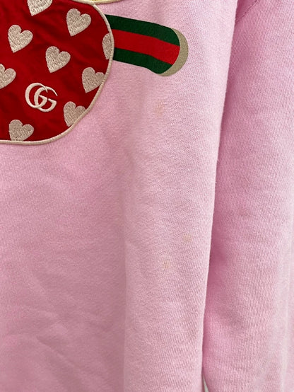 Pink Gucci Strawberry Sweatshirt for Men
