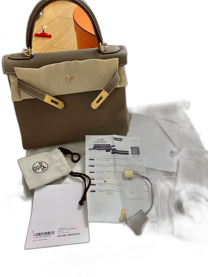 Hermes Kelly 28 Bag with Paperwork