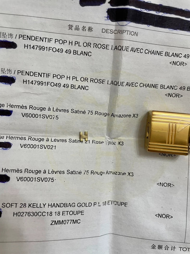 Hermes Kelly 28 Bag with Paperwork