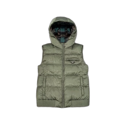 Prada Hooded Vest in Green