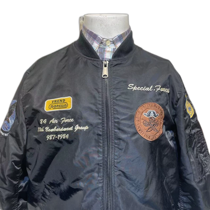 Vintage Black Flight Jacket for Stylish Wear