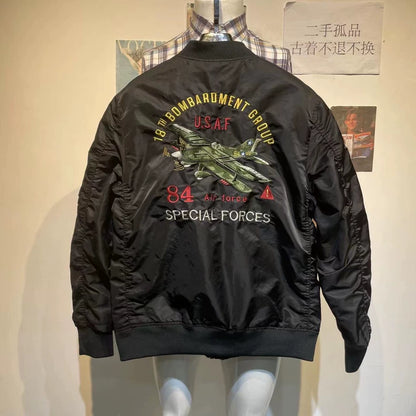 Vintage Black Flight Jacket for Stylish Wear