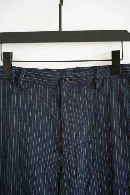 Yohji Yamamoto Striped Pleated Trousers