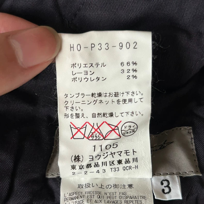 Yohji Yamamoto Striped Pleated Trousers