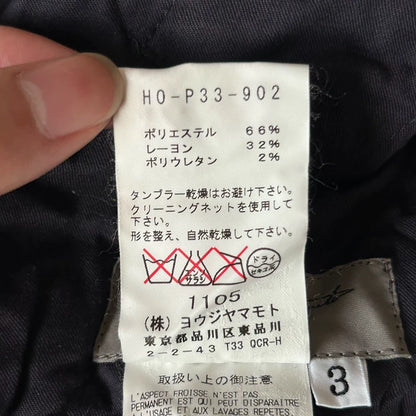 Yohji Yamamoto Striped Pleated Trousers