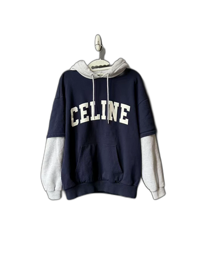 Celine Two-Tone Hoodie Sweatshirt
