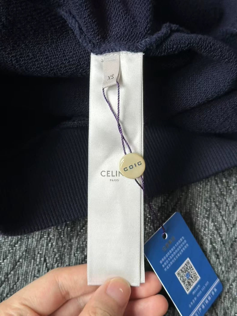 Celine Two-Tone Hoodie Sweatshirt